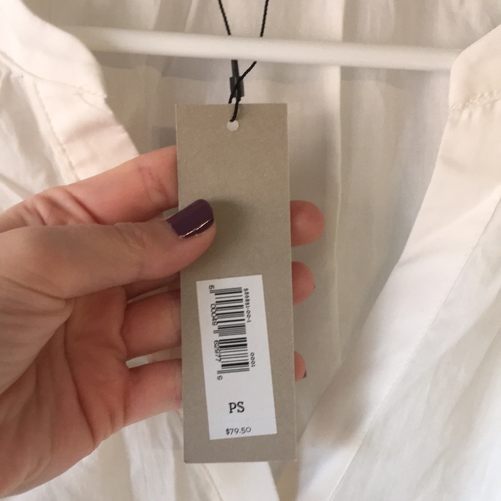 NWT Banana Republic Petite Cotton Balloon-Sleeve Top - Picture 8 of 9